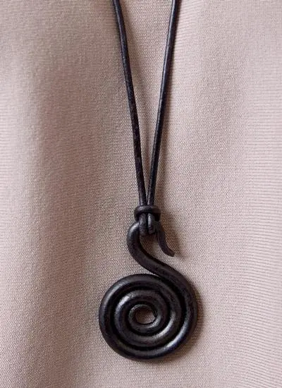 Swan Spiral Pendant